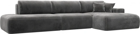 127757 Диван угловой Лига-036 НПБ Модерн Лонг правый угол Лига Диванов (Велюр) арт.127757