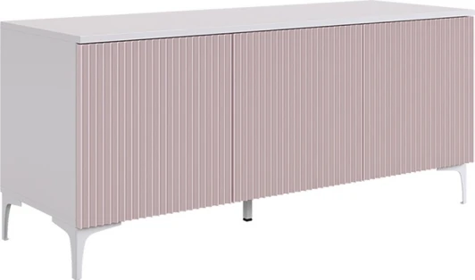 UL.115-M.103.01.3095 Зефир Тумба 115.01 Mebelson (ЛДСП,МДФ,Металл/Светлое дерево,Розовый) арт.UL.115-M.103.01.3095