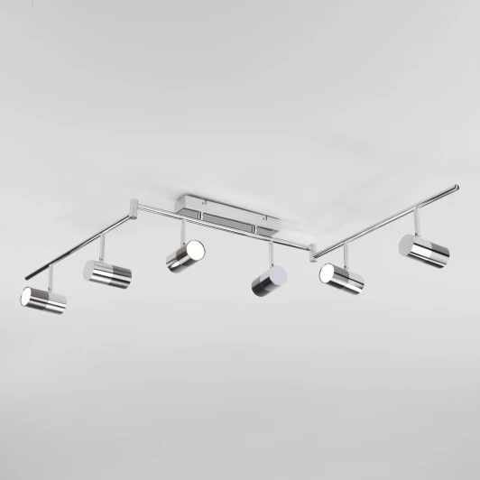 20086/6 LED хром / черный жемчуг Спот Eurosvet Mini Topper 20086/6 LED хром/черный жемчуг