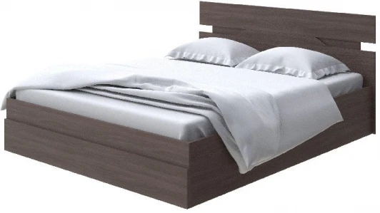 2015116 Без бренда Кровать Milton с подъемным механизмом (ЛДСП Ясень Шимо Темный) 160x190