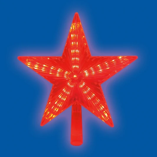ULD-H2121-031/STA RED STAR-3 Световая фигура светодиодная Звезда-3. 21 см. 31 светодиод. ULD-H2121-031/STA RED STAR-3