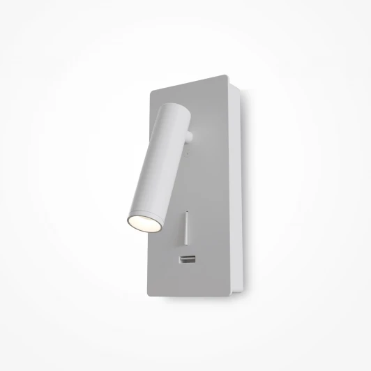 C041WL-L3W3K Настенный светильник с usb-портом (бра для чтения) Mirax 3000К 3Вт IP 20 LED Maytoni Technical C041WL-L3W3K (220V, выключатель)