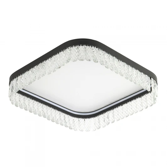 L8031-500 BK Потолочный светильник светодиодный хрустальный с пультом с регулировкой цветовой температуры и яркости LED4U LED4U L8031-500 BK