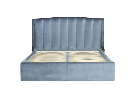 ODRY1К-160M-Velv SIN+Colt1006 Кровать Odry c подъем.мех.вельвет синий Velv SIN 186*220*120 Garda Decor