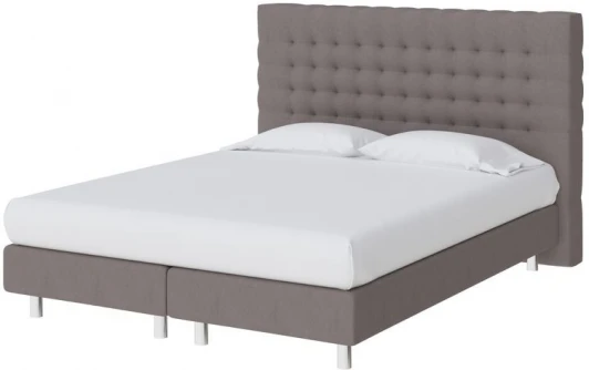 2026767 PROxSON Кровать Tallinn Boxspring Lift (Ткань: Рогожка Тетра Мраморный) 90x200