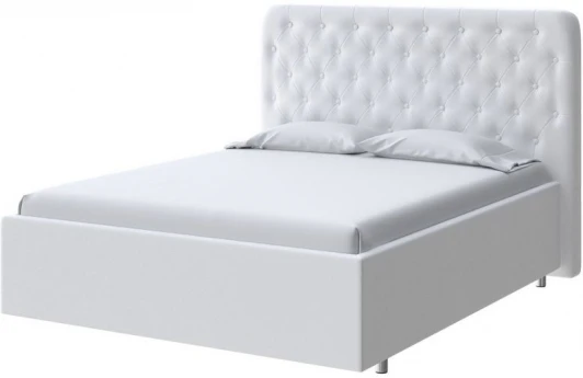 2022576 PROxSON Кровать Classic Large (Ткань: Велюр Teddy Снежный) 160x200