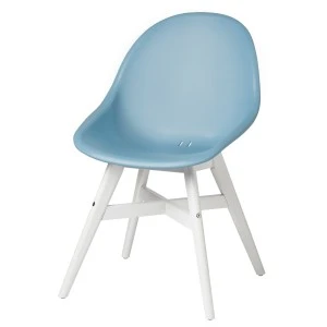 293.169.28 ФАНБЮН Стул д/дома/сада, голубой, белый