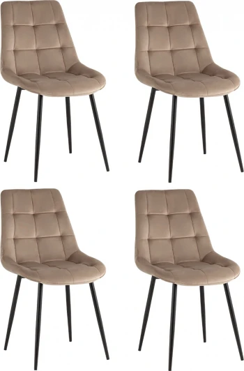 УТ000039326 Стул Stool Group Флекс New велюр мокко 4шт. арт.УТ000039326