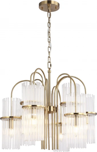 SL6145.303.09 Подвесная люстра ST Luce Tasse SL6145.303.09 латунь/прозрачный E14 9*40W (220V, на цепи)