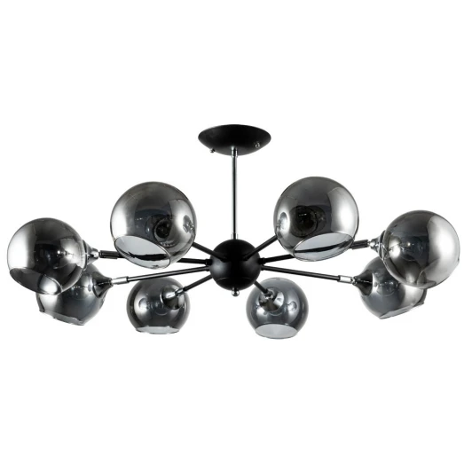 A2708PL-8BK Потолочная люстра на штанге Arte Lamp Lagos A2708PL-8BK (220V, шарики, молекулы)