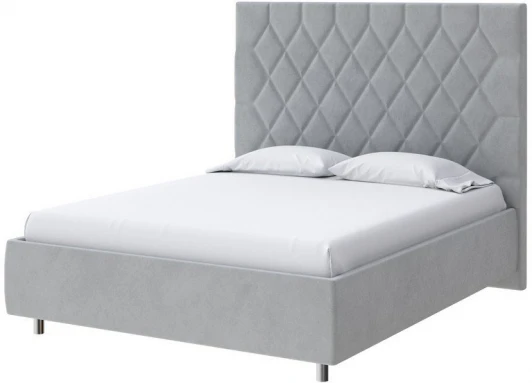 1927830 PROxSON Кровать Rhomby без основания (Ткань: Велюр Monopoly Ниагара (960)) 160x190