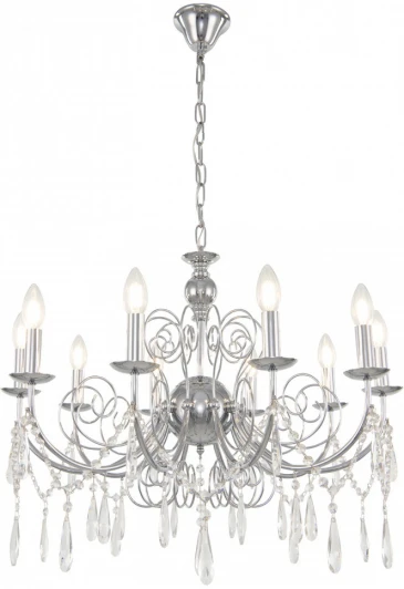 345620/10 CR Подвесная люстра Arte Milano AM345620 345620/10 CR (220V, подвески, на цепи, подсвечник, свеча)