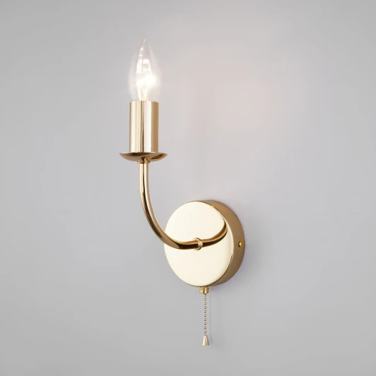 60139/1 золото Бра Eurosvet Santi 60139/1 золото (220V, выключатель, свеча)