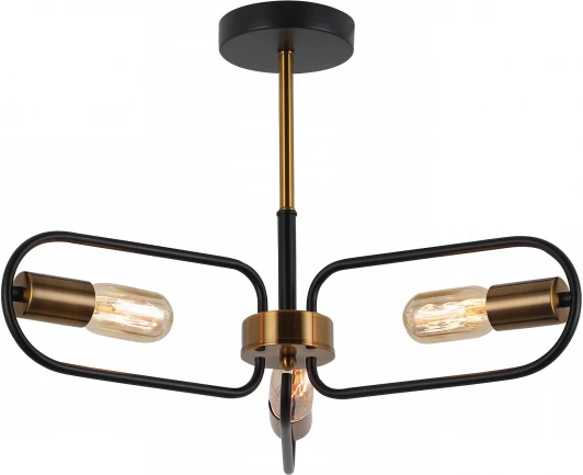 IL8253-3COU-79 BK GD Потолочная люстра на штанге ILLUMICO IL8253-3COU-79 BK GD (220V)