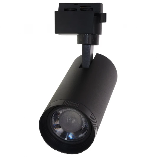 ULB-Q261 20W/4000K/AC BLACK Трековый светильник однофазный, светодиодный 4000К с регулируемым углом свечения 220V 20W Volpe ULB-Q261 ULB-Q261 20W/4000K/AC BLACK