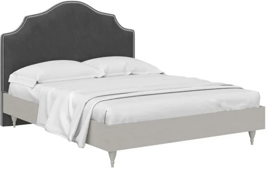 575847 Кровать Queen II Victoria ОГОГО (арт.575847), (Ткань/Черный,Ясень Коимбра)