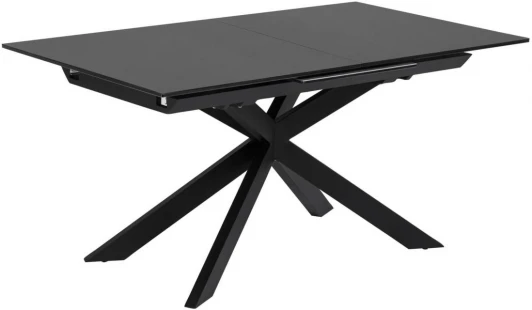 089038 Стол обеденный La Forma (ex Julia Grup) Atminda (Черный/ Стекло,Сталь)