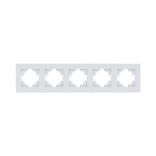 EP5WH Рамка 5-постовая белый Kollinger Eleganz Plex EP5WH