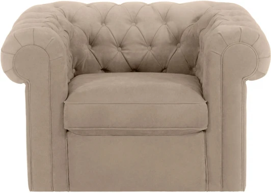 339851 Кресло Chesterfield ОГОГО (арт.339851), (Ткань/Бежевый)