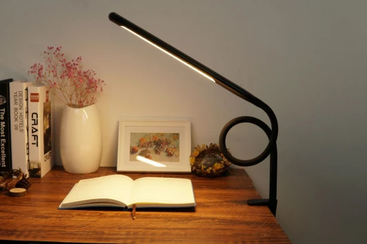 T111043TW1B Настольная лампа на струбцине Donolux Kaa T111043TW1B (LED, 220V, сенсорный выключатель)