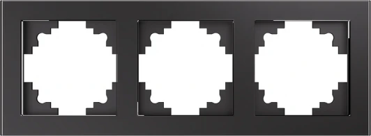 39541 Рамка на 3 поста (графит) Stekker Катрин 39541