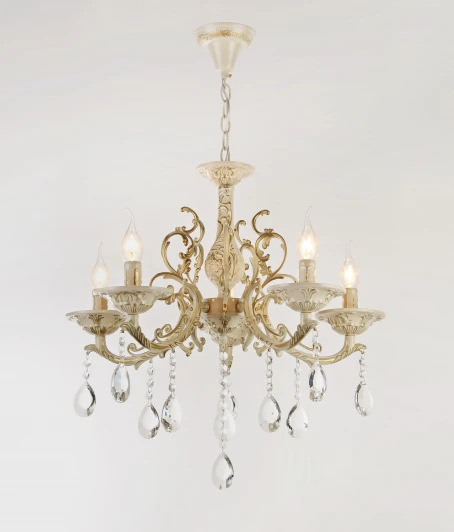 000067874 Подвесная люстра Мелодия Света PL1N PL9014-5 WT+GD 000067874