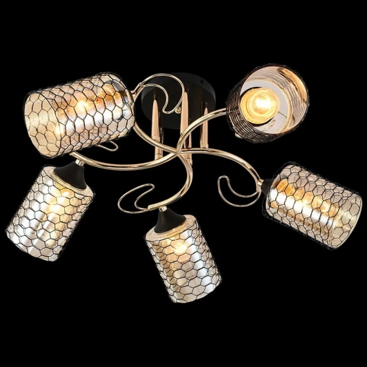 01309-0.3-05 BK+FGD Потолочная люстра на штанге Reluce 01309-0.3-05 BK+FGD (220V)