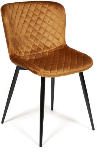 19724 Стул QUINCY (mod. 8272) / 1 шт. в упаковке Tetchair (Металл,Ткань/Коричневый,Черный) арт. 19724