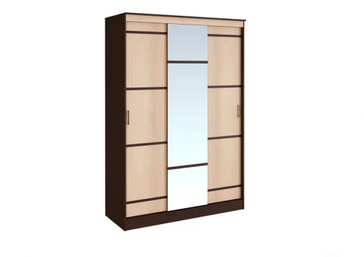 Т0018129 Шкаф БТС-купе трехдверный Сакура, венге/лоредо