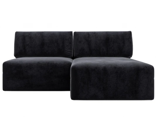 129497 Диван угловой модульный Лига-060 НПБ угол универсальный (ЛДСП,Брус,Фанера/Пластик/Велюр/Темно-серый) Лига Диванов 129497