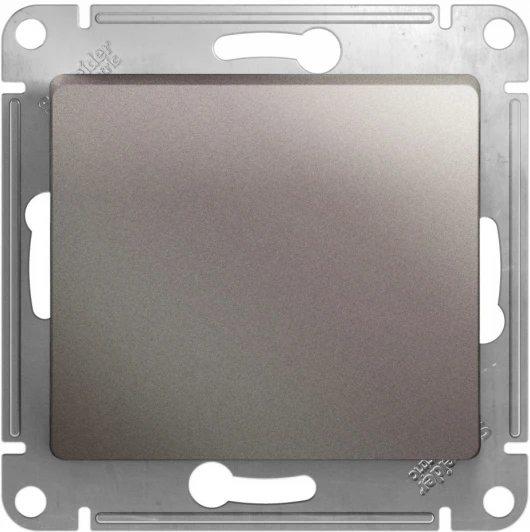 GSL001211 Выключатель встраиваемый одноклавишный (платина) Systeme Electric Glossa GSL001211