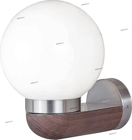 05-019-01WT Светильник настенный уличный Adelluce, 1 плафон, коричневый с никелем, белый