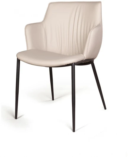 2001000001460 Стул с подлокотниками Top Concept Sofia, экокожа soft-touch, серый