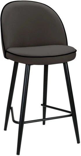 RF 0068 Стул Bradex Home полубарный Vivian графит с черными ножками (RF 0068)