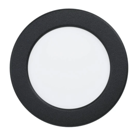 901413 Встраиваемый светодиодный светильник Eglo Fueva 901413 6 с рег-кой цветовой темп-ры 6,3W(LED) IP44 2700K, 4000K, 6500K пластик, черный, белый