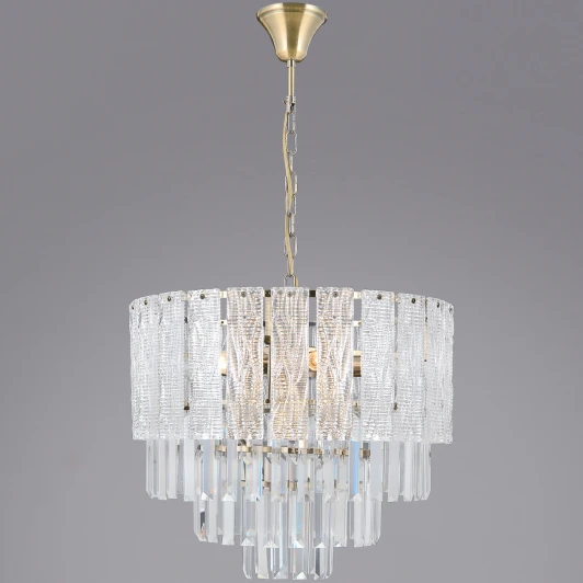 IL3581-9ASQ-25 AB GENOA Подвесная люстра ILLUMICO IL3581-9ASQ-25 AB GENOA (220V, на цепи)