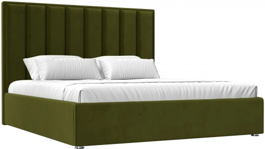 120613 Кровать интерьерная Афродита 200 (Зеленый/Микровельвет) Лига Диванов арт.120613