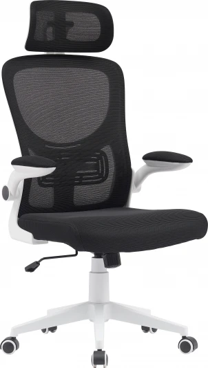УТ000039378 Кресло офисное TopChairs Airone белый с черной сеткой Stool Group арт.УТ000039378