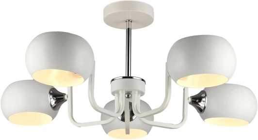 MD.4914-5-S WH+CH Потолочная люстра на штанге MD.4914-5-S WH+CH