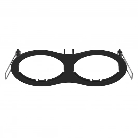 217627 Рамка для двух встраиваемых светильников Lightstar Intero, овал, черный