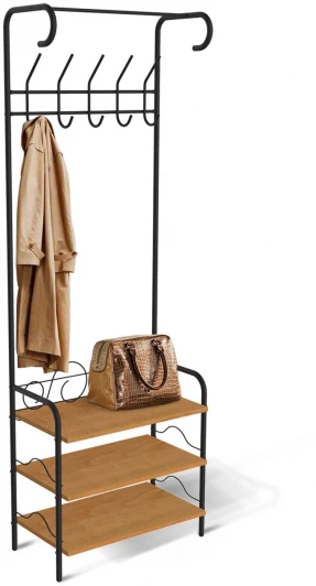 4030401901 Вешалка M-306 черный муар/бук Sheffilton 4030401901