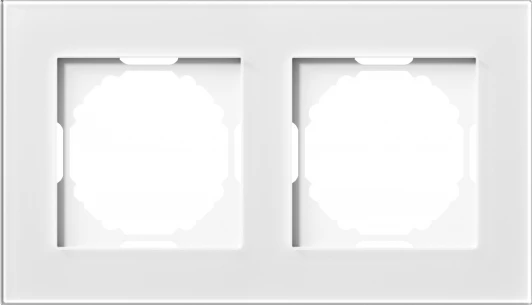 DEN212WG Рамка 2-я, Natural белое стекло Donel A07 DEN212WG