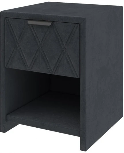 2028076 PROxSON Тумба Side (Ткань: Велюр Teddy Древесный уголь) 44x45