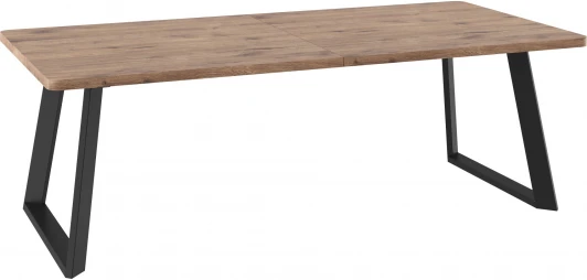 101932 Стол Мебвилл Гранд 230, Дуб Веллингтон, Черный