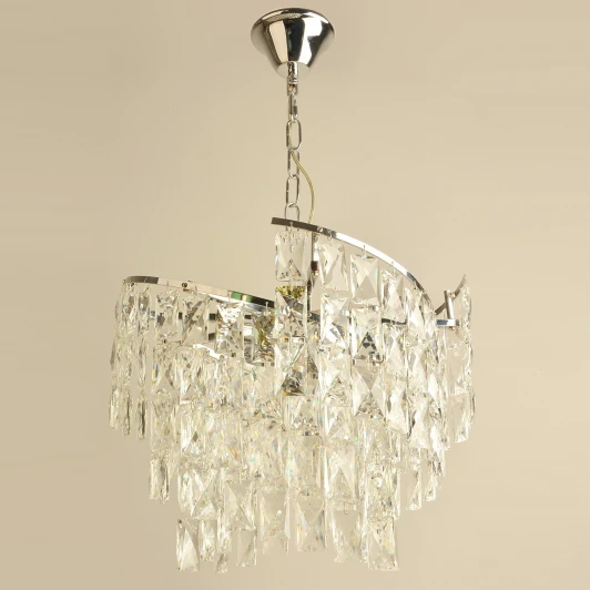 02414-0.4-06A CR Подвесная люстра хрустальная Reluce 02414-0.4-06A CR (220V, на цепи)