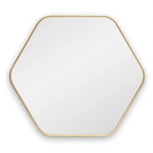 SM155GL Hexagon M Gold Зеркало в тонкой раме Smal Art-Zerkalo SM155GL 13778