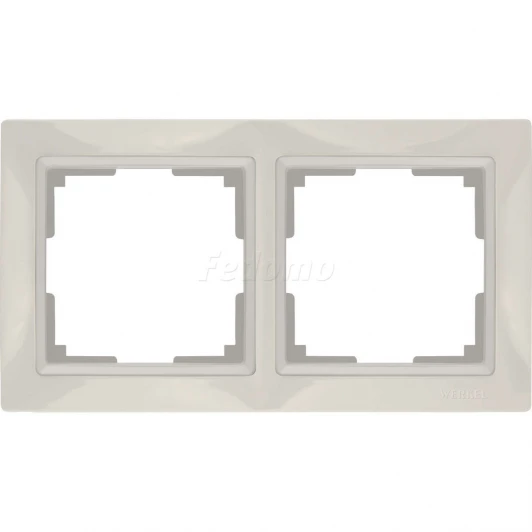 WL03-Frame-02 Рамка на 2 поста Werkel Snabb Basic, слоновая кость