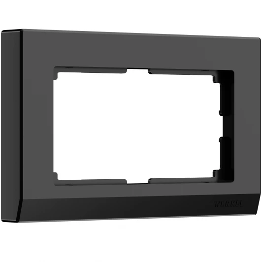 W0081808 Рамка для двойной розетки (черный) W0081808 (a050921)