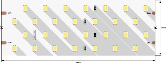 DSG2280-24-WW-33 Светодиодная лента DesignLed LUX DSG2280-24-WW-33