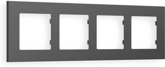 AF250654 Рамка Ambrella Volt ALFA Qubi (Антрацит серый) 4-ая AF250654